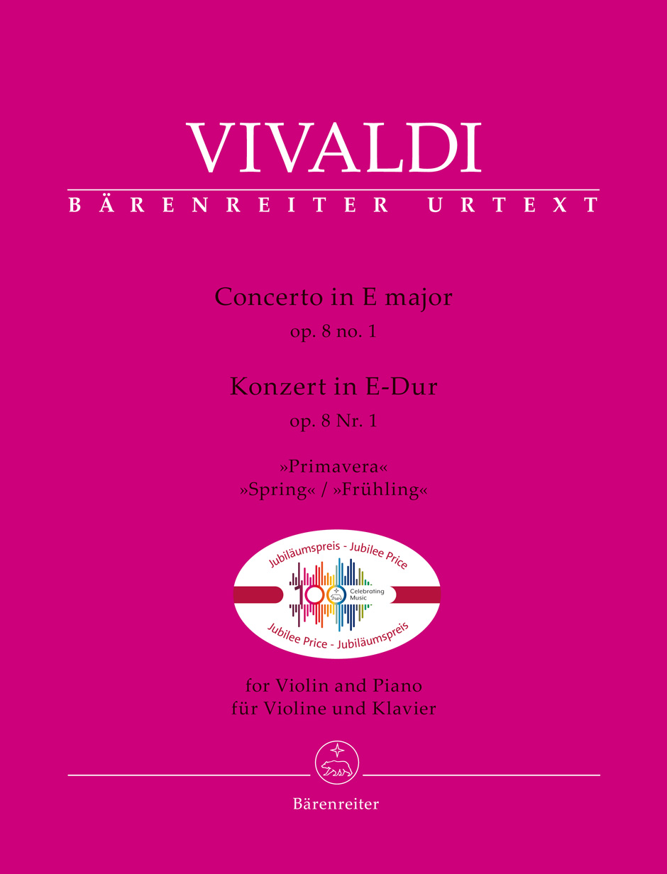 Vivaldi - CONCERTO IN E MAJOR OP.8 NO.1 "PRIMAVERA" FOR VIOLIN AND PIANO