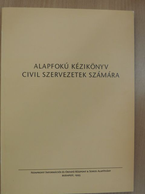 Bullain Nilda - Alapfokú kézikönyv civil szervezetek számára [antikvár]