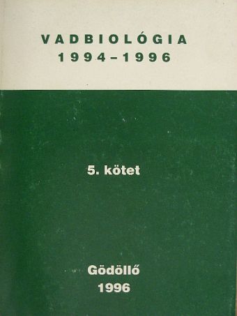 Ákoshegyi I. - Vadbiológia 1994-1996. 5. [antikvár]