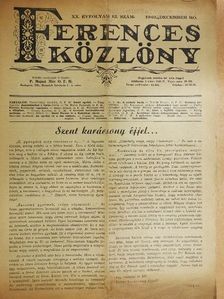 Dr. Monostory Elekné - Ferences Közlöny 1940. december - Mutatvány szám [antikvár]