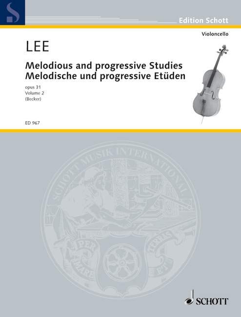 LEE - MELODISCHE UND PROGRESSIVE ETÜDEN OP.31 HEFT 2 FÜR VIOLONCELLO (BECKER)