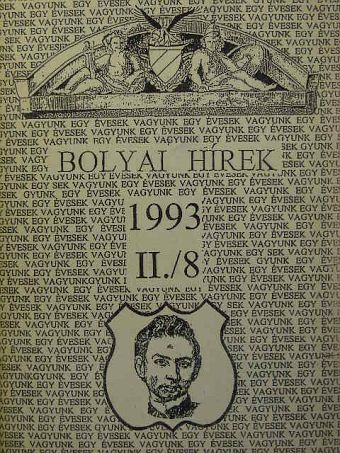Gabos István - Bolyai Hírek 1993. II./8. [antikvár]