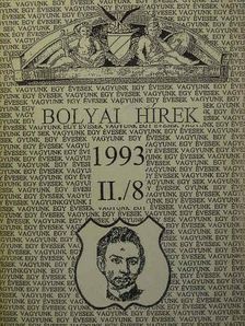 Gabos István - Bolyai Hírek 1993. II./8. [antikvár]