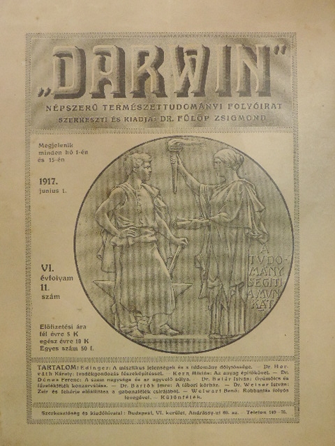 Dr. Bartók Imre - "Darwin" 1917. junius 1. [antikvár]