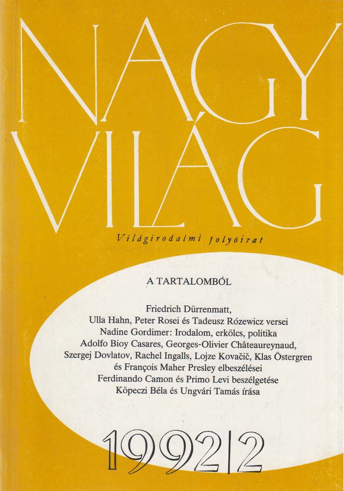 Kéry László (főszerk.) - Nagyvilág 1992/2 [antikvár]