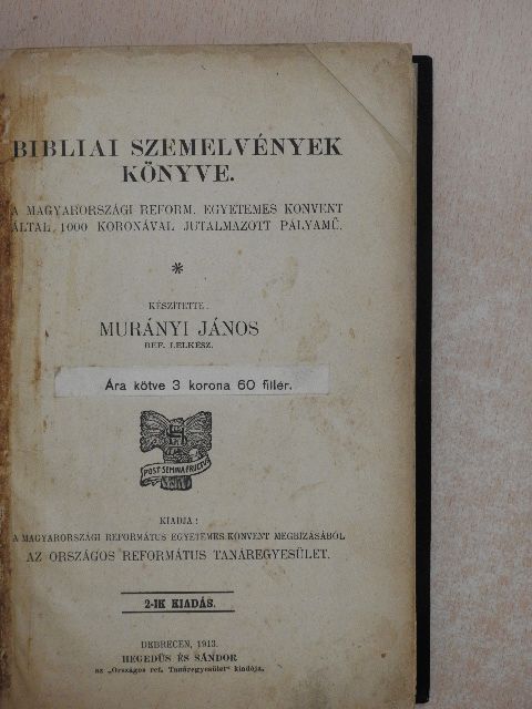 Murányi János - Bibliai szemelvények könyve [antikvár]