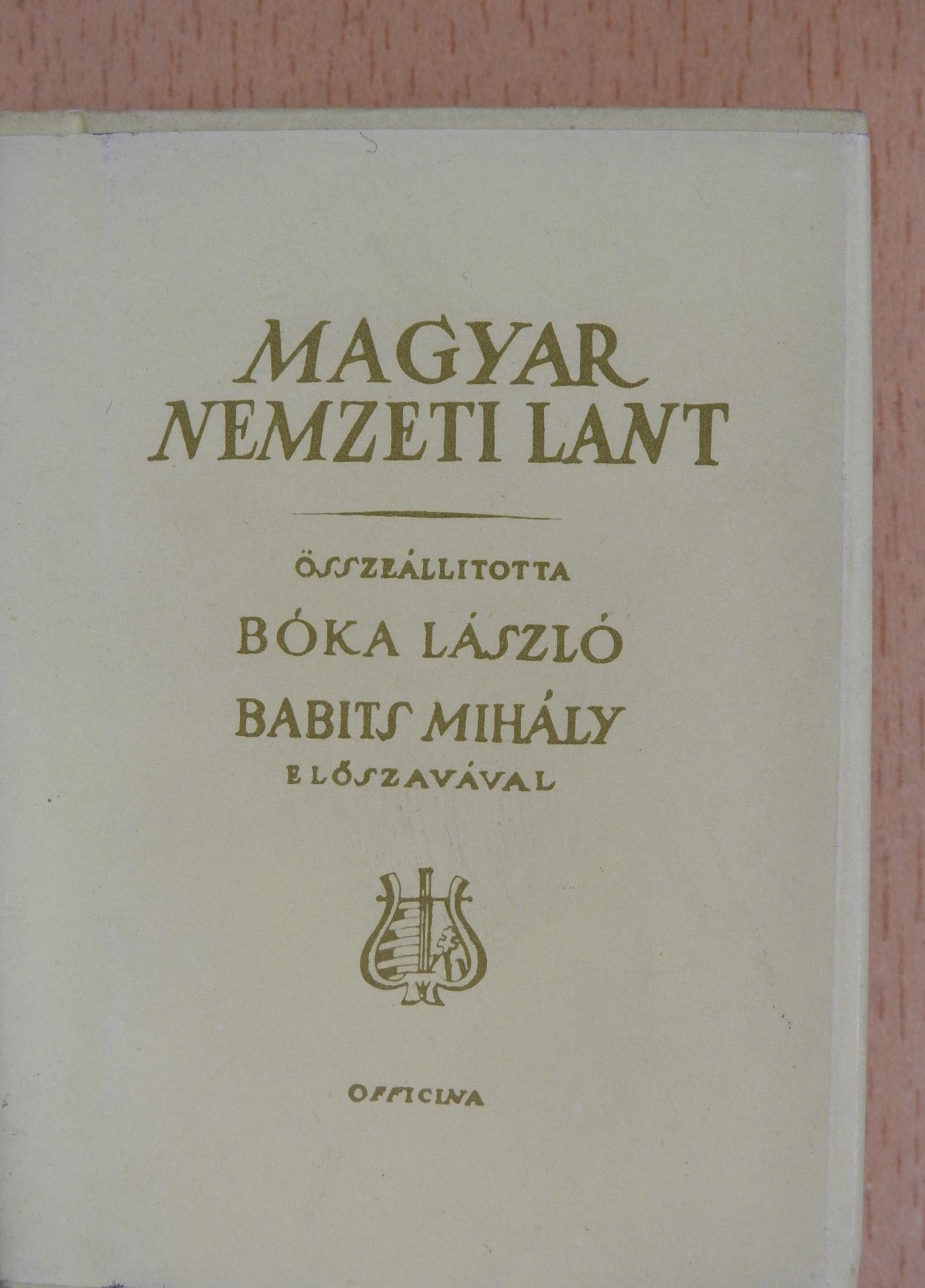 Magyar nemzeti lant (minikönyv) [antikvár]