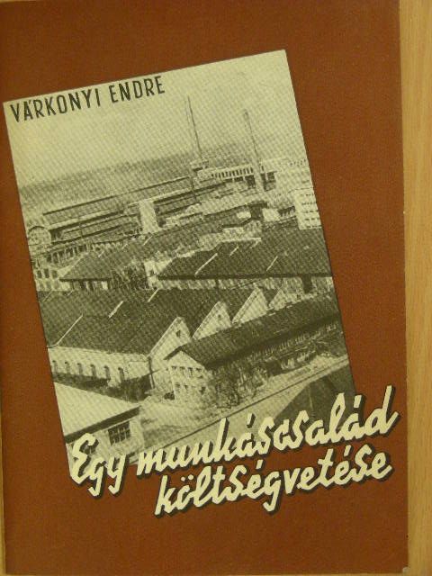 Várkonyi Endre - Egy munkáscsalád költségvetése [antikvár]
