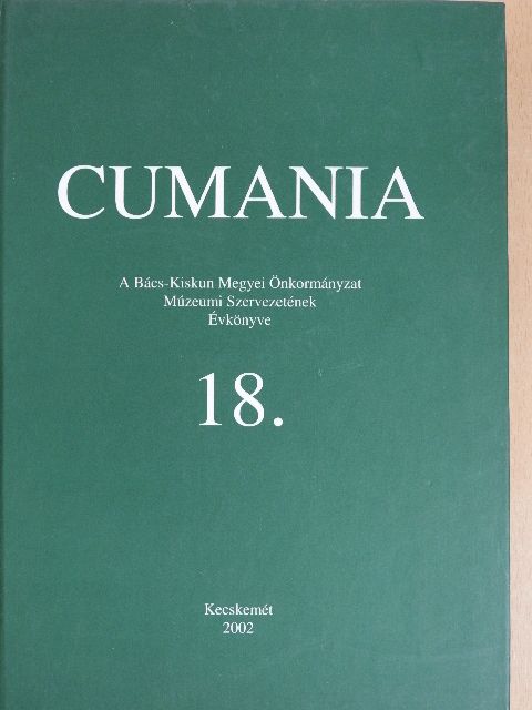 Bánkiné Molnár Erzsébet - Cumania 18. [antikvár]