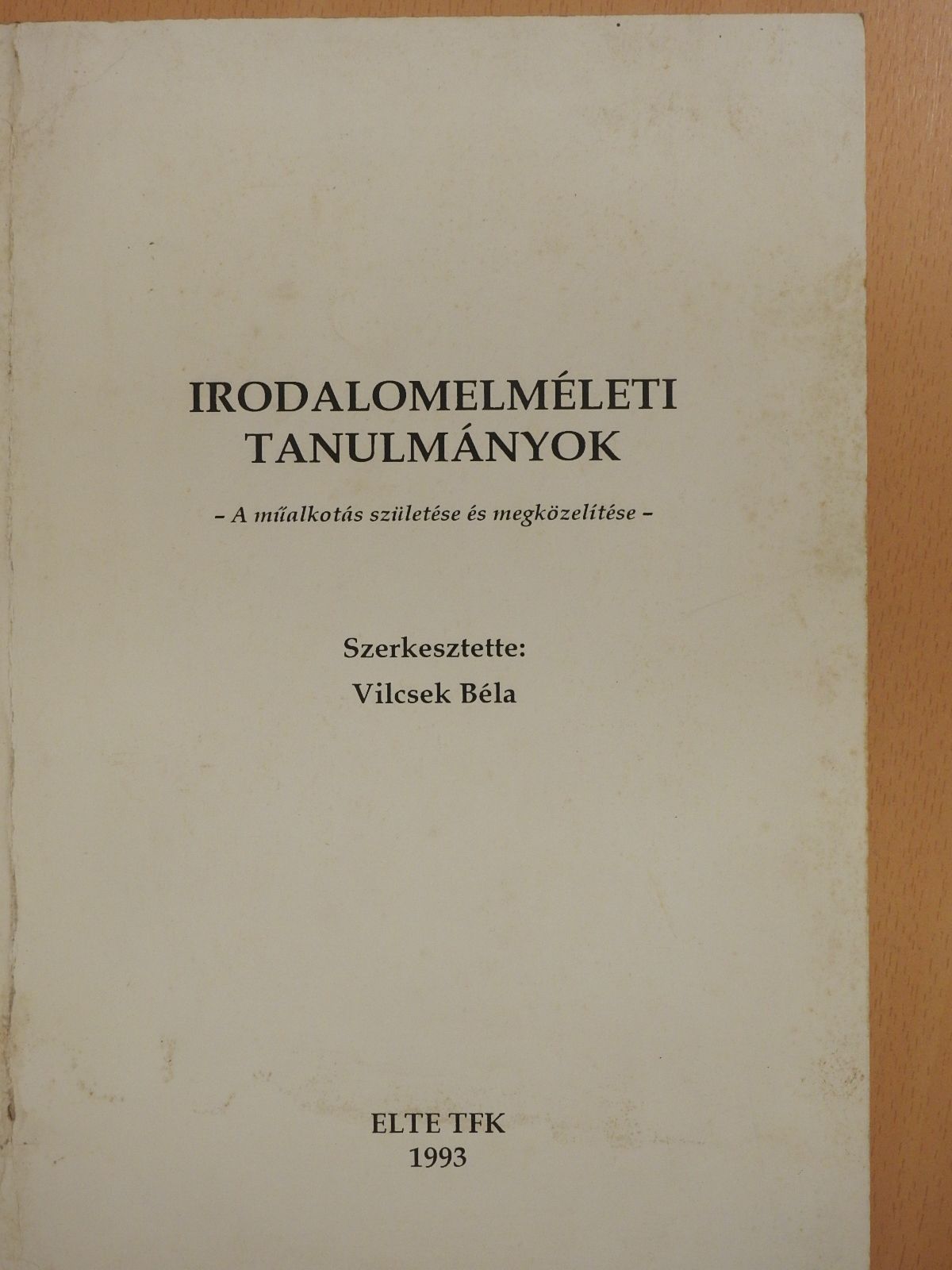 Balázs Béla - Irodalomelméleti tanulmányok (dedikált példány) [antikvár]