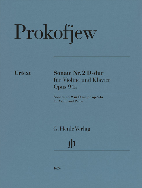 PROKOFJEV / PROKOFJEW - SONATE NR.2 D-DUR FÜR VIOLINE UND KLAVIE OP.94a