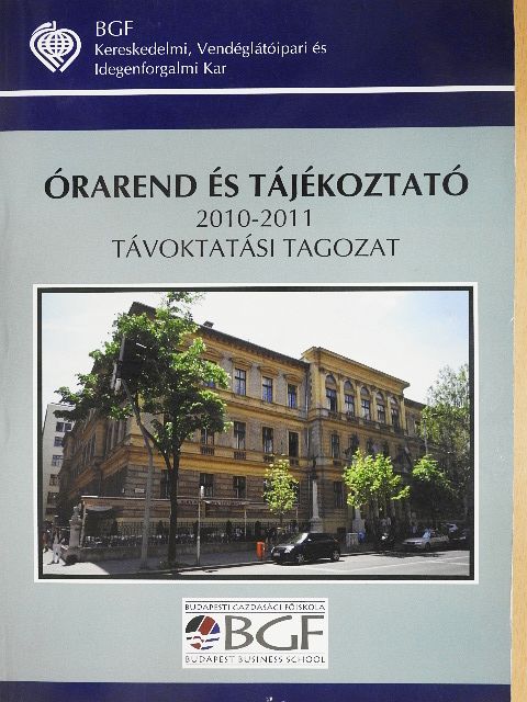 Órarend és tájékoztató [antikvár]