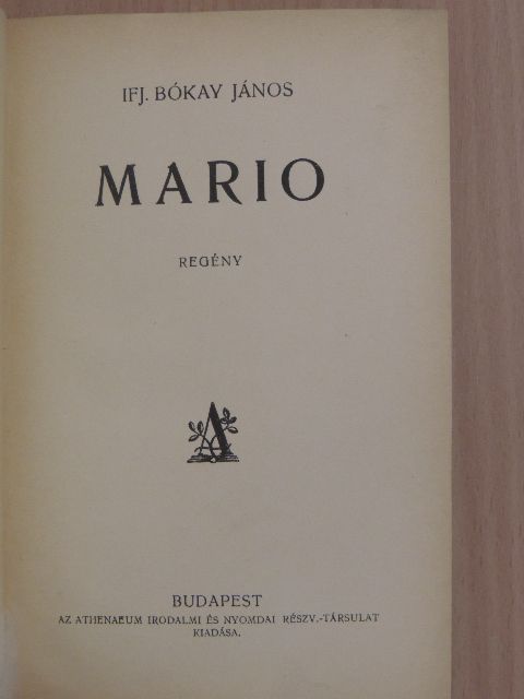 Ifj. Bókay János - Mario [antikvár]