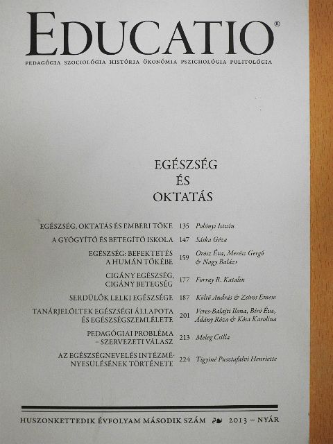 Forray R. Katalin - Educatio 2013. nyár [antikvár]