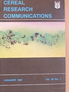 A. Moieni - Cereal Research Communications 1997/1 [antikvár]