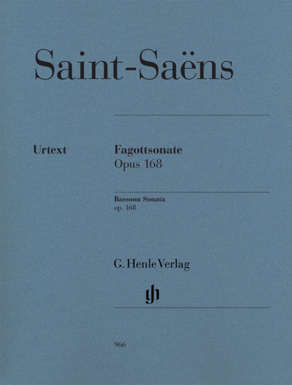 SAINT -SAENS - FAGOTTSONATE OP.168 FÜR FAGOTT UND KLAVIER URTEXT (JOST/SCHILDE)
