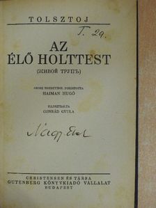 Tolsztoj - Az élő holttest [antikvár]