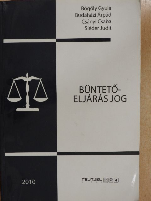Dr. Bögöly Gyula - Büntetőeljárás-jog [antikvár]