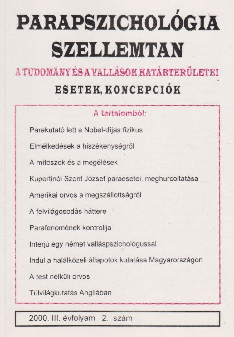 Dr. Liptay András - Parapszichológia-Szellemtan 2000/2 [antikvár]