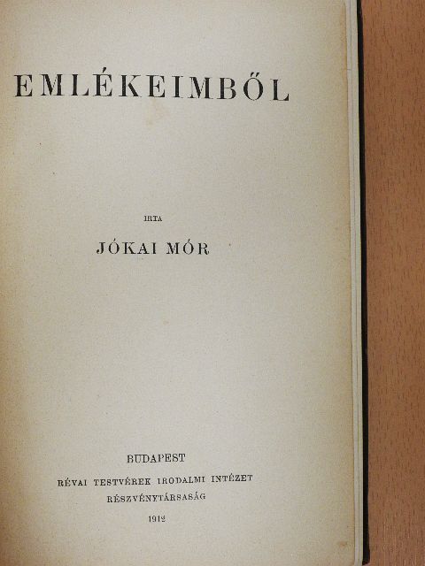 Jókai Mór - Emlékeimből [antikvár]