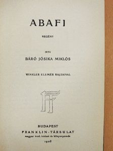 Báró Jósika Miklós - Abafi [antikvár]