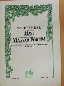 Ádám Sándor - Havi Magyar Fórum 2002. szeptember [antikvár]