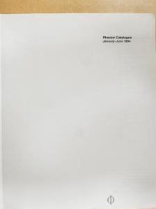 Phaidon Catalogue January-June 1994 [antikvár]