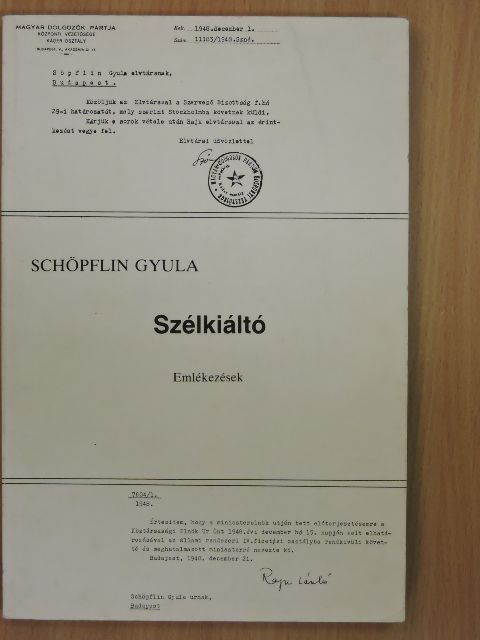 Schöpflin Gyula - Szélkiáltó [antikvár]