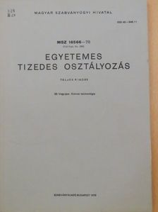 Egyetemes tizedes osztályozás 66. [antikvár]