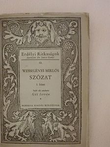 Báró Wesselényi Miklós - Szózat a magyar és szláv nemzetiség ügyében I. (töredék) [antikvár]