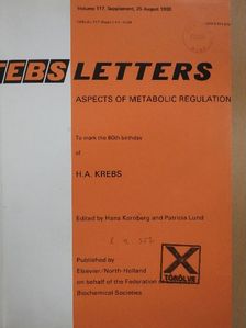 D. E. Fish - Febs Letters Volume 117, Number 1./Supplement/Volume 118, Number 1-2. [antikvár]