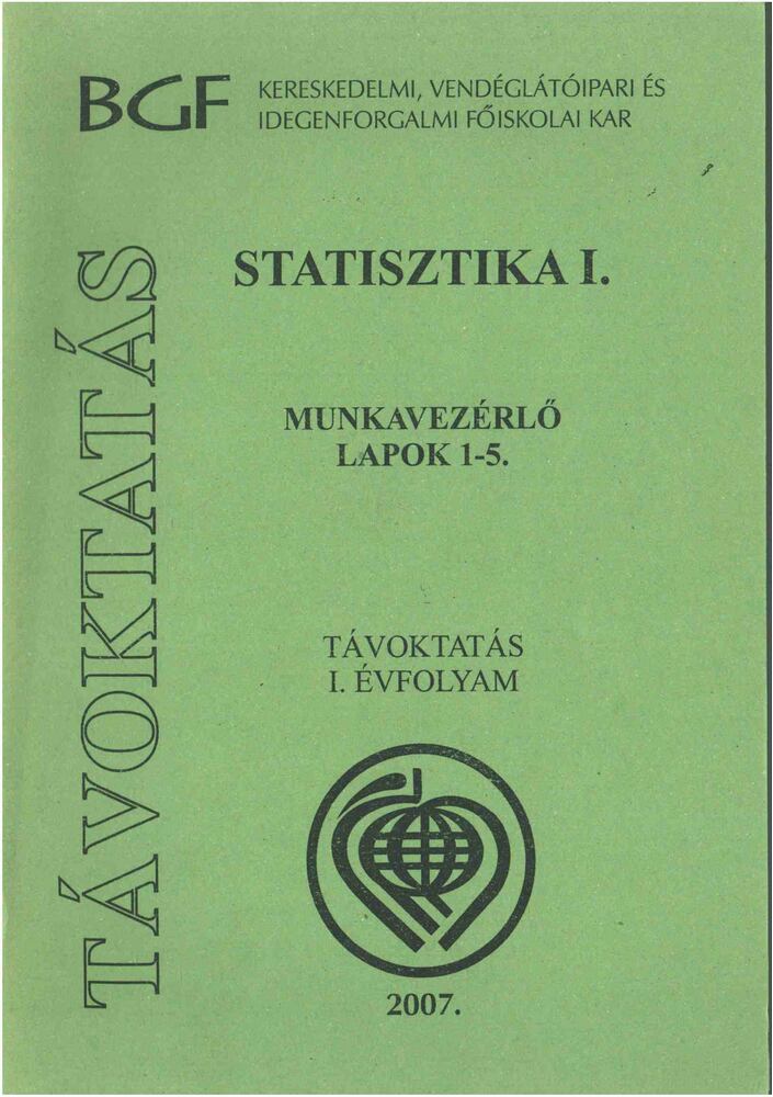 Statisztika I. (Munkavezérlő lapok 1-5.) [antikvár]
