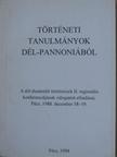 Balázs Kovács Sándor - Történeti tanulmányok Dél-Pannoniából [antikvár]