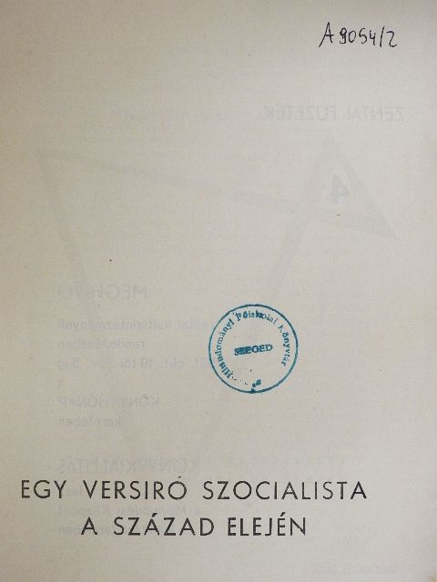 Szeli István - Egy versíró szocialista a század elején [antikvár]