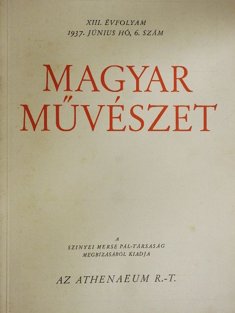Biró József - Magyar Művészet 1937. június [antikvár]