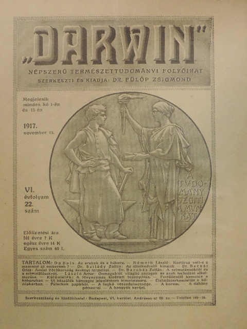 Dr. Barabás Zoltán - "Darwin" 1917. november 15. [antikvár]