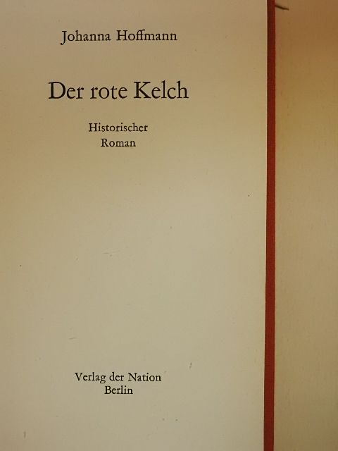 Johanna Hoffmann - Der rote Kelch [antikvár]