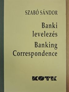 Szabó Sándor - Banki levelezés [antikvár]