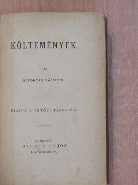 Endrődi Sándor - Költemények I-II. [antikvár]