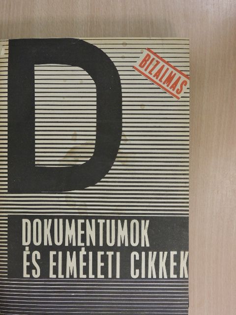 Dokumentumok és elméleti cikkek 1970. január-december [antikvár]