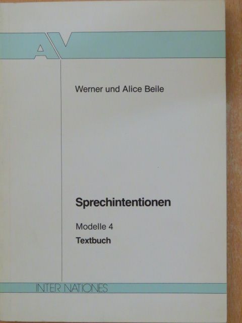 Alice Beile - Sprechintentionen [antikvár]