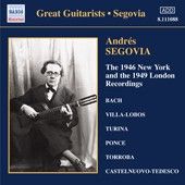 BACH,TURINA,PONCE,TORROBA - THE 1946 NEW YORK AND 1949 LONDON RECORDINGS CD ANDRÉS SEGOVIA