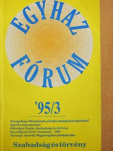 Adam Michnik - Egyházfórum 1995/3. [antikvár]