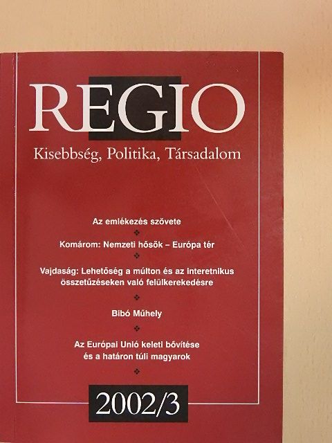 Balog Iván - Regio 2002/3. [antikvár]