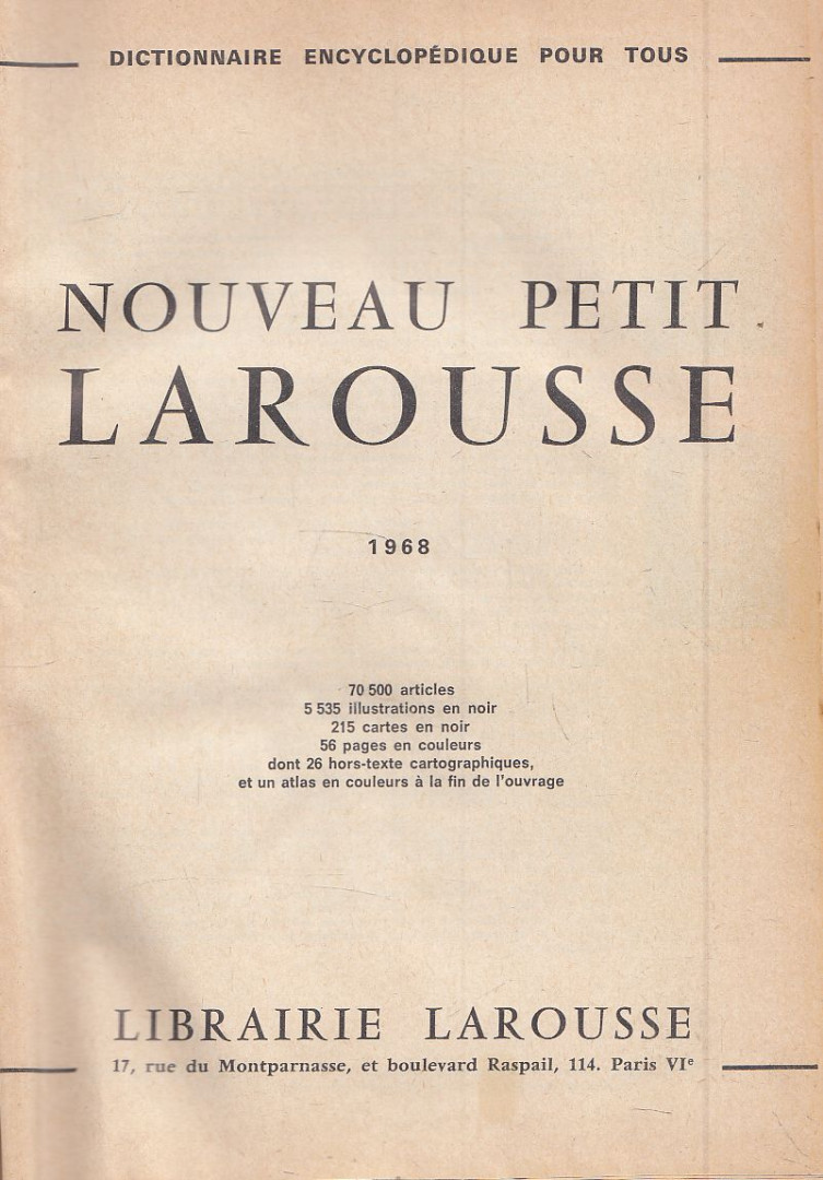 Nouveau Petit Larousse [antikvár]