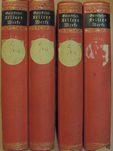 Gottfried Keller - Gottfried Keller Sämtliche Werke in vierzehn Teilen 1-14. (gótbetűs) [antikvár]