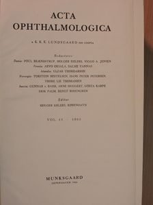 G. Csapó - Acta Ophthalmologica 1965. [antikvár]