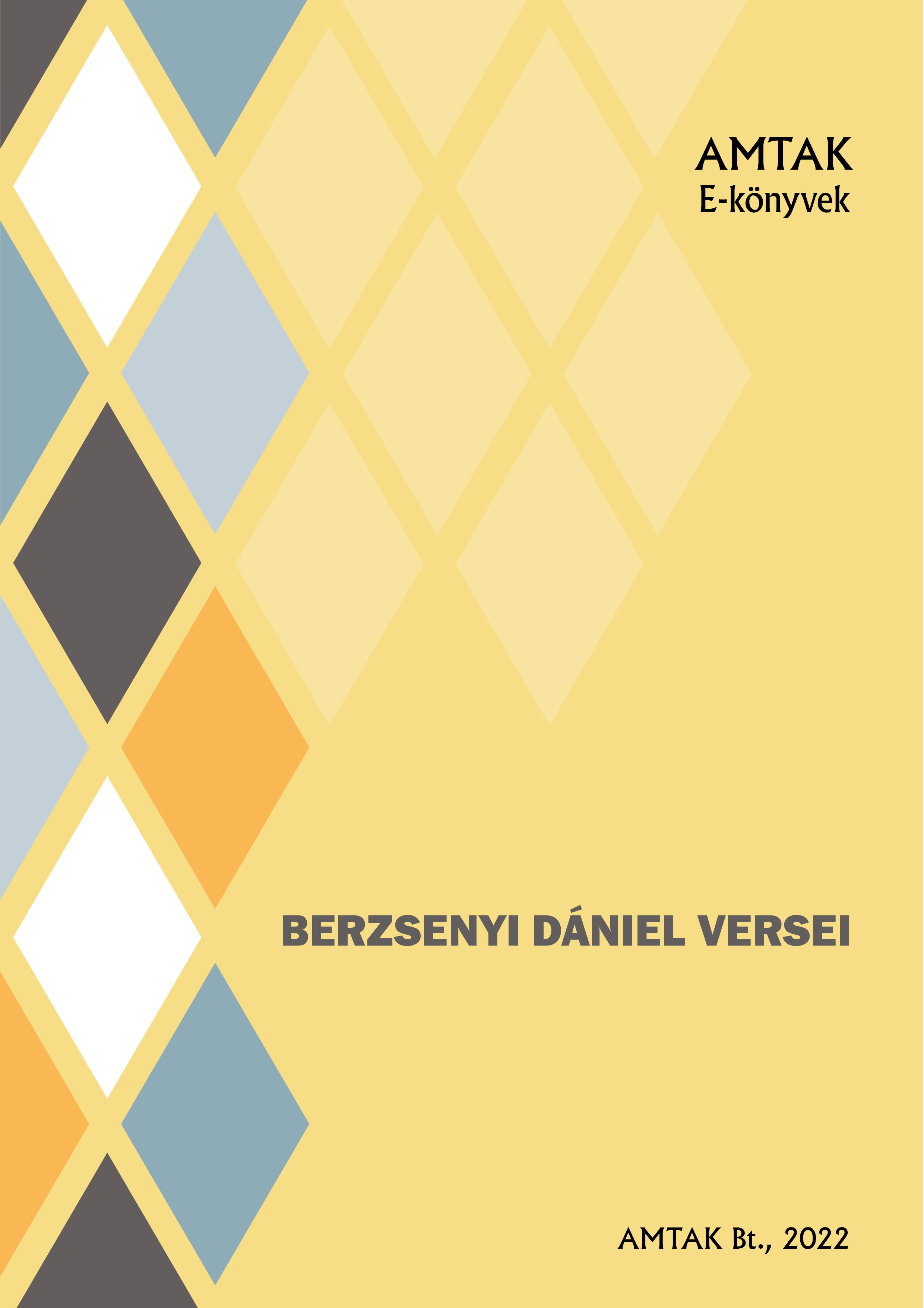 BERZSENYI DÁNIEL - Berzsenyi Dániel versei [eKönyv: epub, mobi]