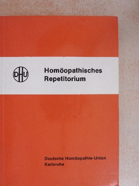 Homöopathisches Repetitorium [antikvár]