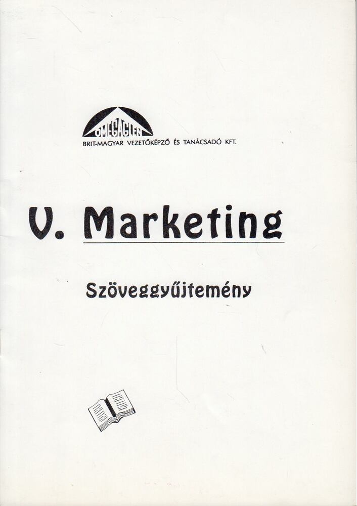 V. Markeing - Szöveggyűjtemény [antikvár]